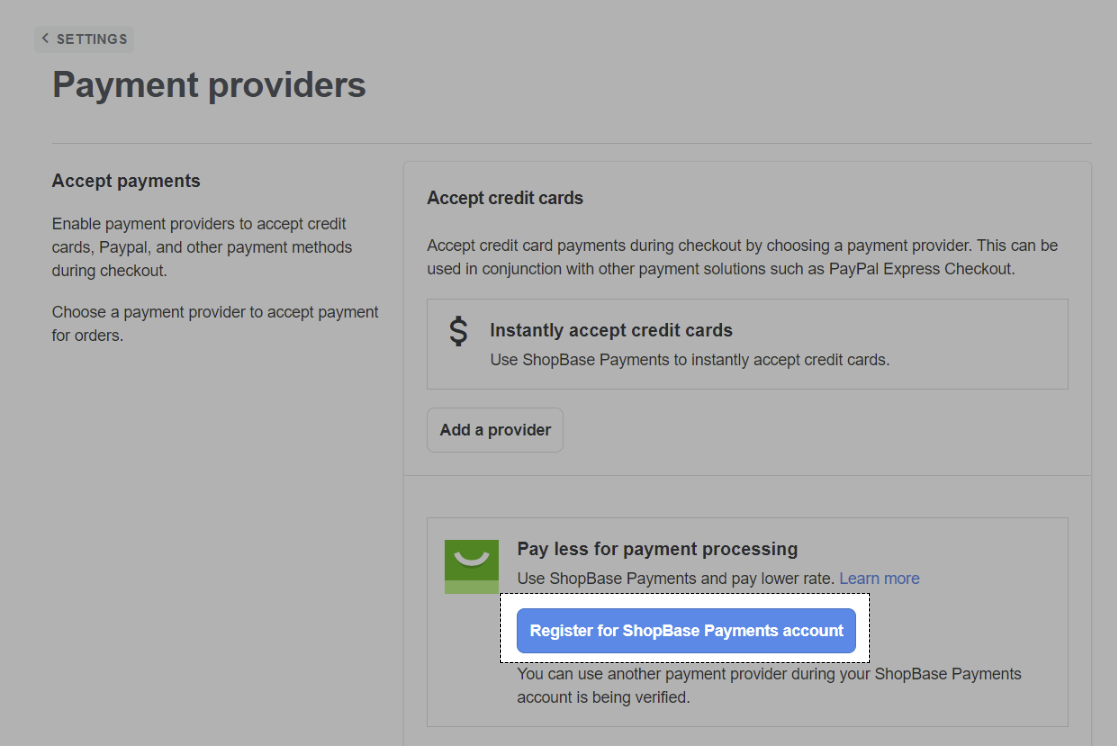 Cách đăng ký ShopeBase Payment trên PrintBase