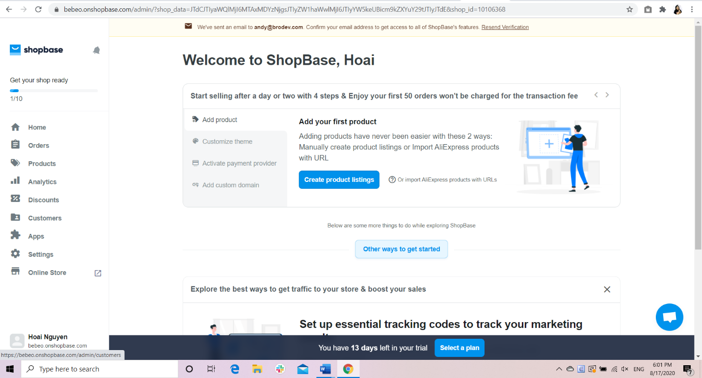 4 basic steps to build up your dropshipping store with ShopBase