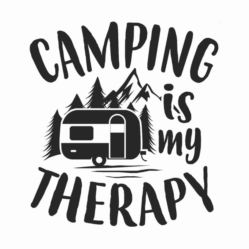 Mẫu design sticker của niche camping (những người thích cắm trại)