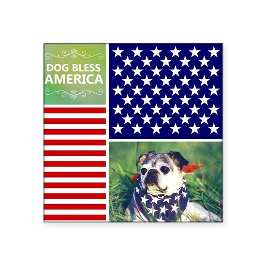 Mẫu design sticker của niche những người yêu chó bán trong ngày Quốc khánh