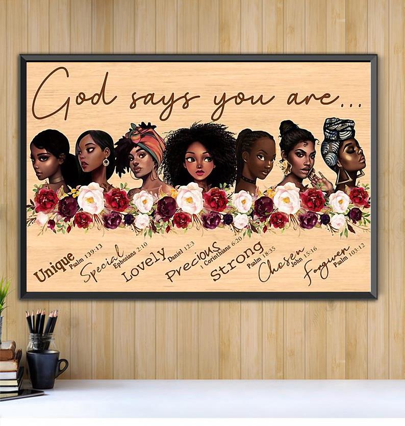 Sản phẩm Poster mang thông điệp khích lệ người phụ nữ da màu tự tin vào vẻ đẹp của chính bản thân mình. Đây là sản phẩm phù hợp để tặng bạn gái, con gái, vợ,...nhân dịp International Women’s Day