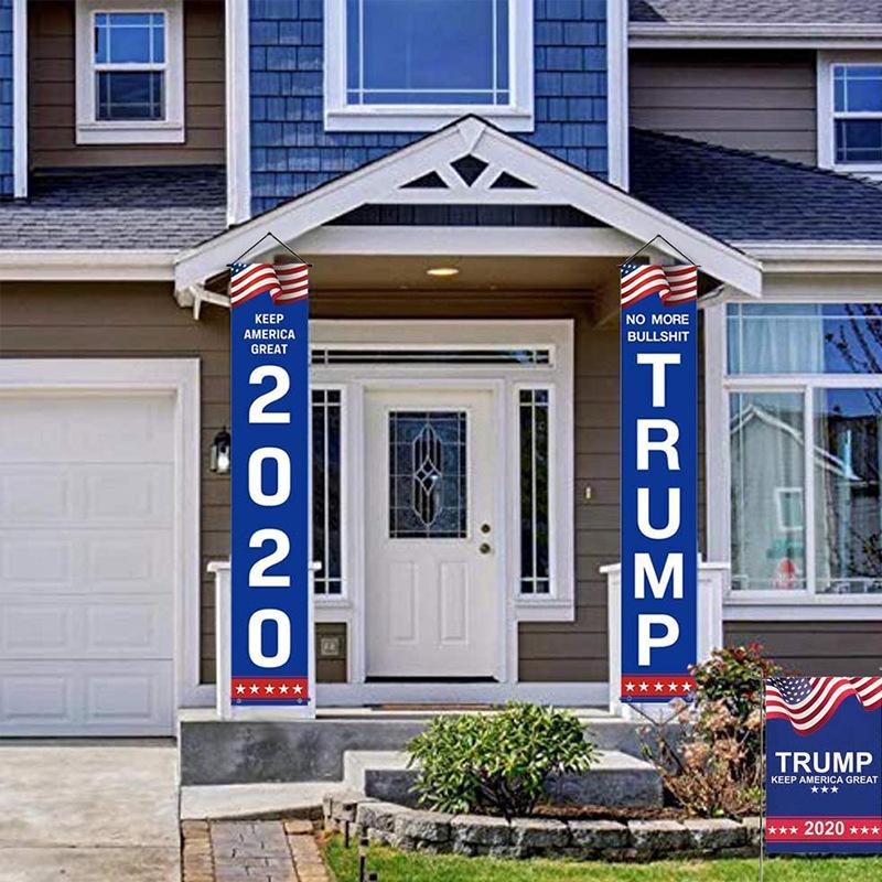 A porch banner sample for President’s Day 2020 to express their disapproval of the current administration