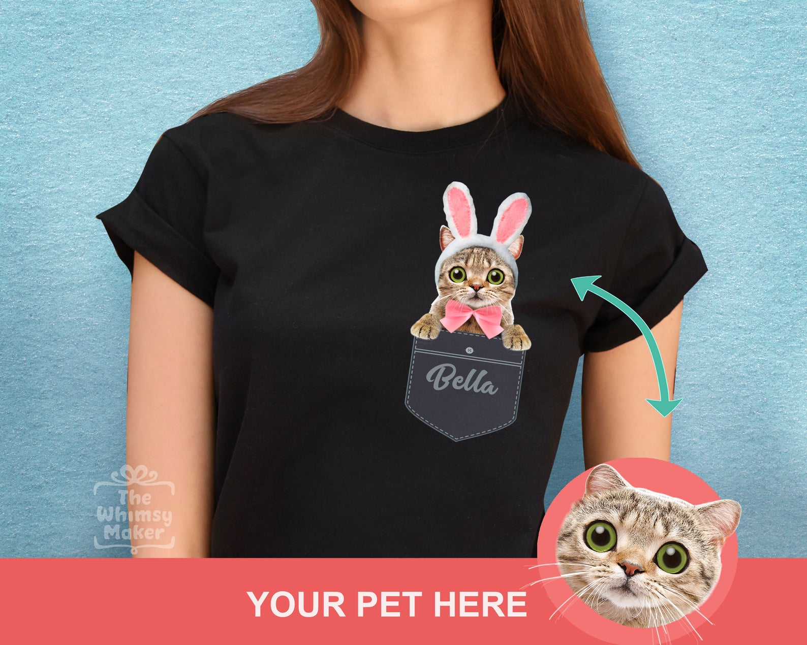 Mẫu áo T-shirt dành cho niche những người nuôi mèo nhân ngày Lễ Phục sinh