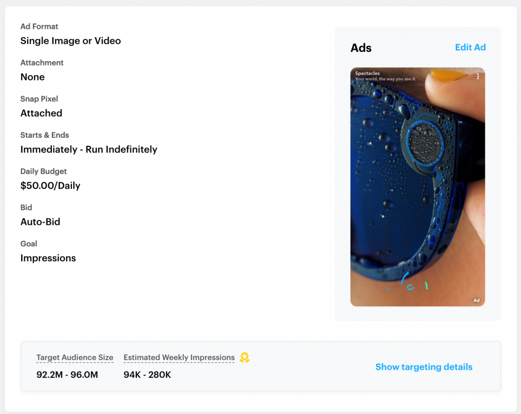 Snapchat ads