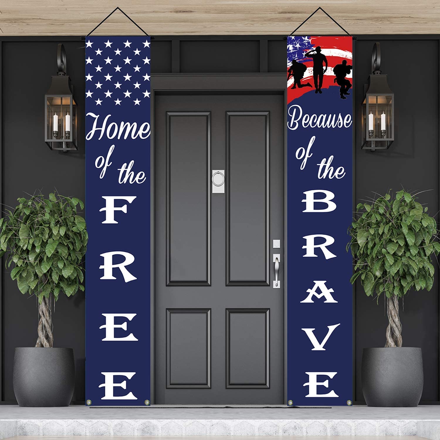 Một mẫu thiết kế trên Porch banner cho ngày Memorial Day