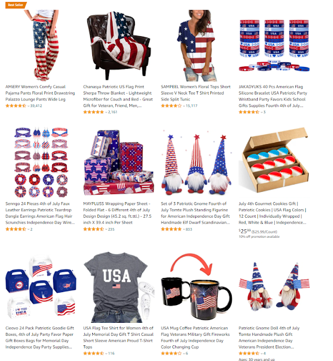 Amazon’s 4th of July Gift has more than 6000 items and here are some of its best selling.