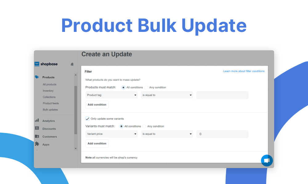 Product bulk update - 2