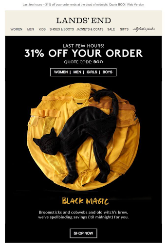 Add a Halloween touch to discount codes