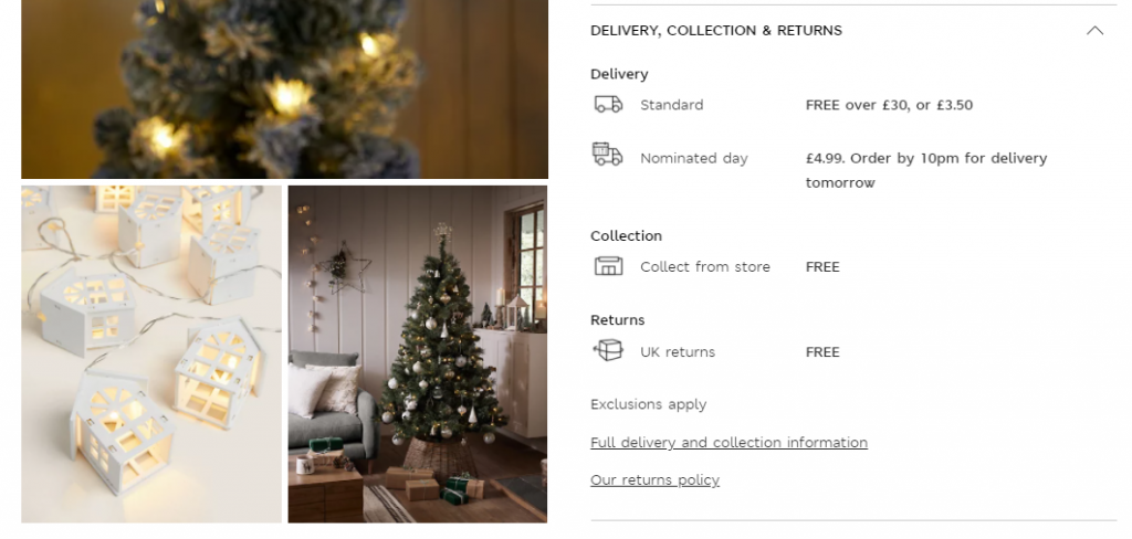 holiday fulfillment return policy