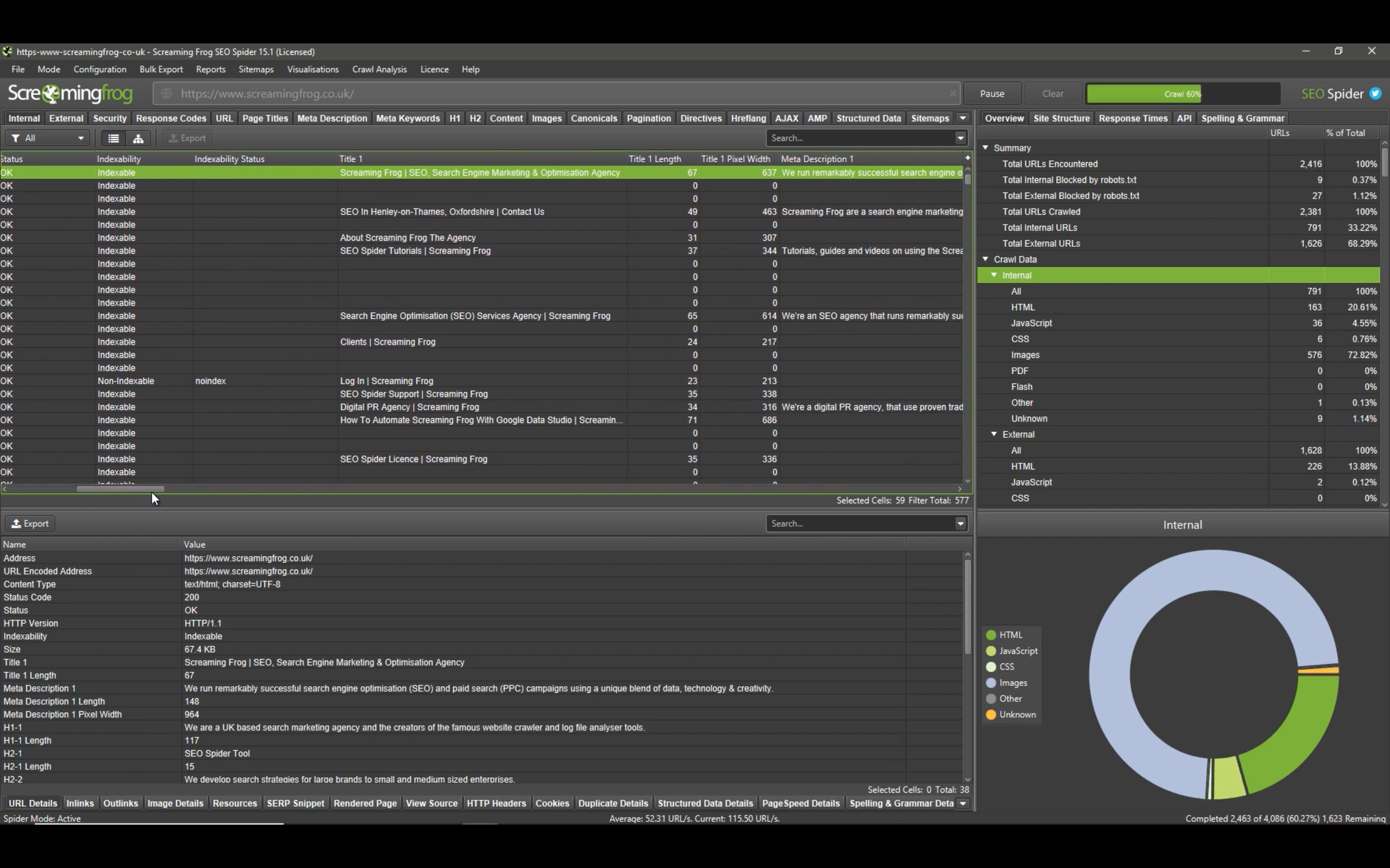 Screaming Frog SEO Spider