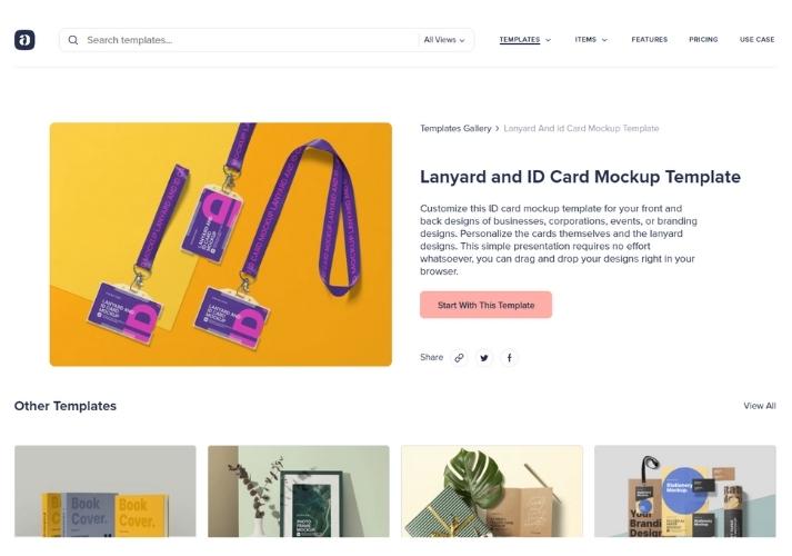 Một mẫu mockup túi tote của Artboard Studio