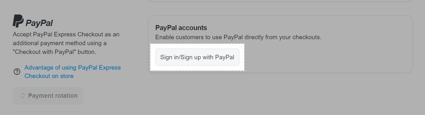 Chọn phương thức thanh toán PayPal.