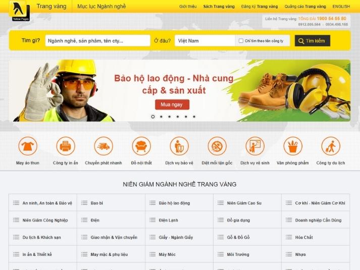 Trang Vàng - một trang thông tin doanh nghiệp ở Việt Nam mà bạn có thể dùng để xác thực độ uy tín của nhà cung cấp.