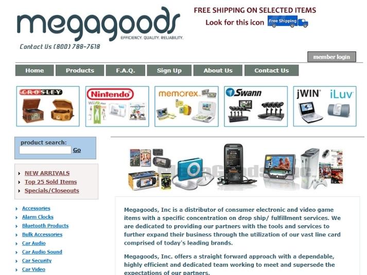 Megagoods - nền tảng phân phối đồ điện gia dụng tại Mỹ với kho sản phẩm phong phú.