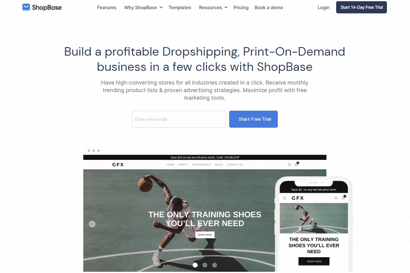 ShopBase platform đầu tiên cho Dropshipping, Print-on-Demand và White Label tại Việt Nam.