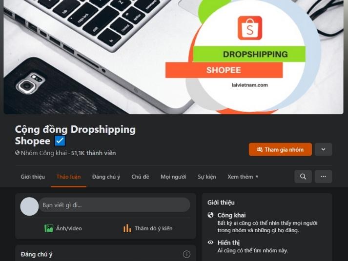 Cộng đồng Dropshipping Shopee giúp bạn giải đáp nhiều thắc mắc, đặc biệt là về vấn đề nguồn hàng.