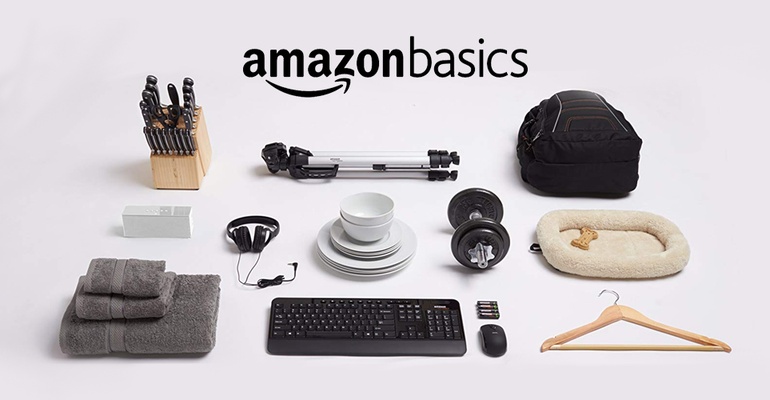 Amazon Basics, nhãn riêng chuyên về văn phòng phẩm, đồ công nghệ và đồ dùng gia đình của Amazon.