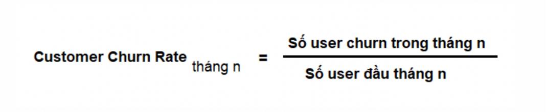 Công thức tính Churn Rate đơn giản