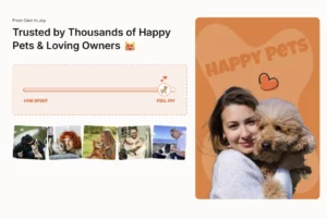 Example of high-converting storefront using social proof, customer happiness visuals, and trust signals 